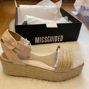 Missguided Espadrilles NWT Size 8